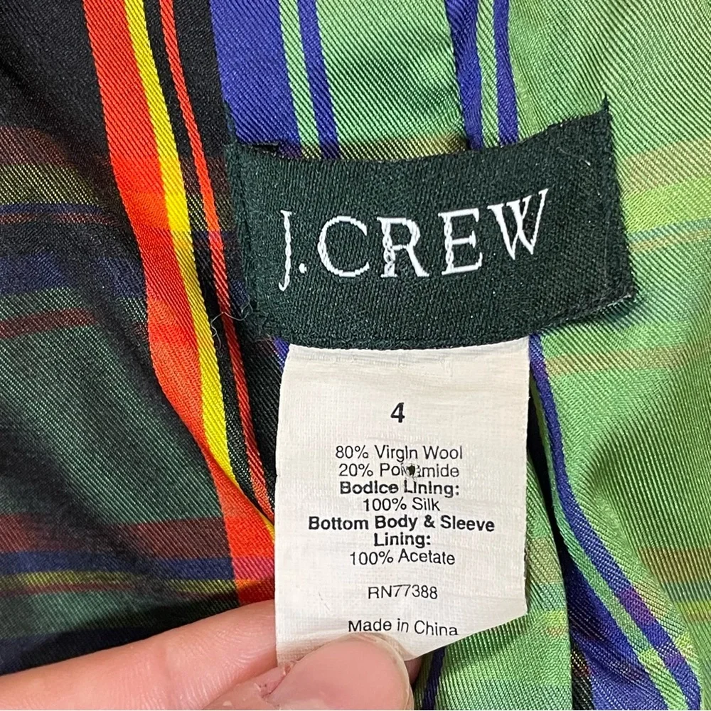 J Crew Duffle Coat, Removable Hood, Wood Toggles, Wool-Blend, Navy - Womens 4 - Picture 4 of 16